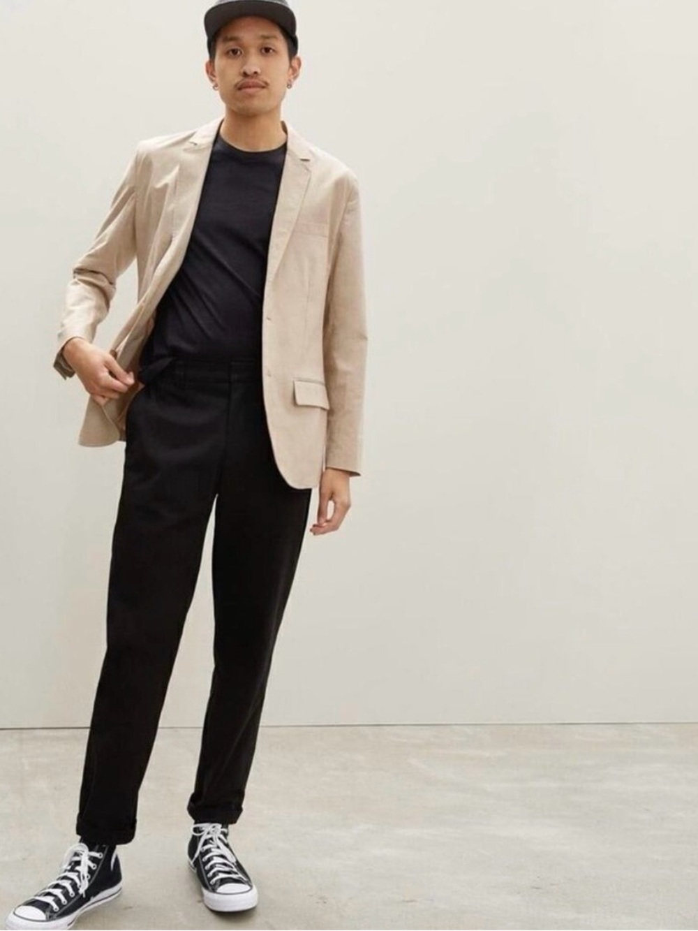 Everlane Men's Light Beige Blazer Sport Coat